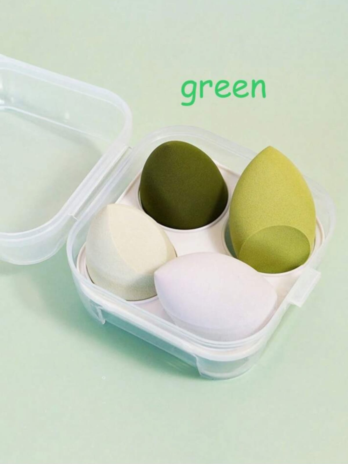 Makeup Sponge Set Blender, Beauty Sponge Makeup Blender Flawless for Liquid - Multi Colored 4 pcs