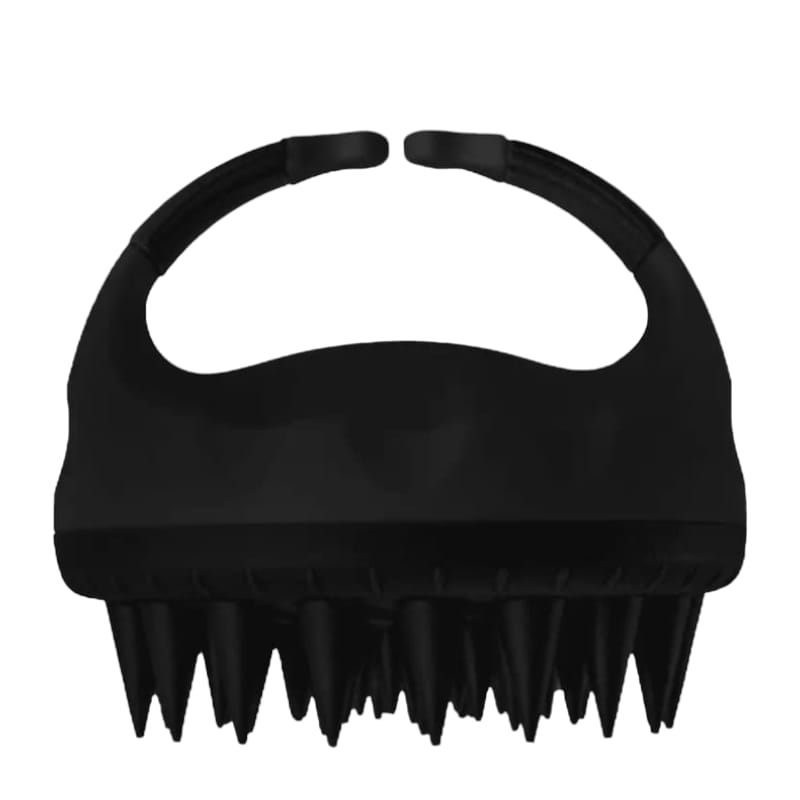 Serina Beauty Shampoo Brush Hair Scalp Massagers Silicone Wet/Dry-Black