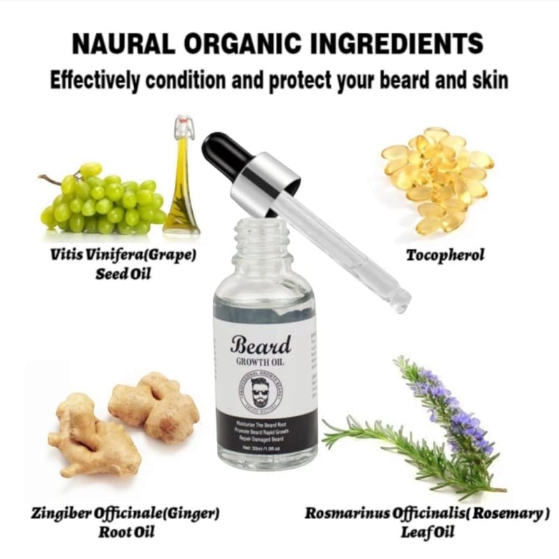 Beard Growth & Hair Care Kit for Men