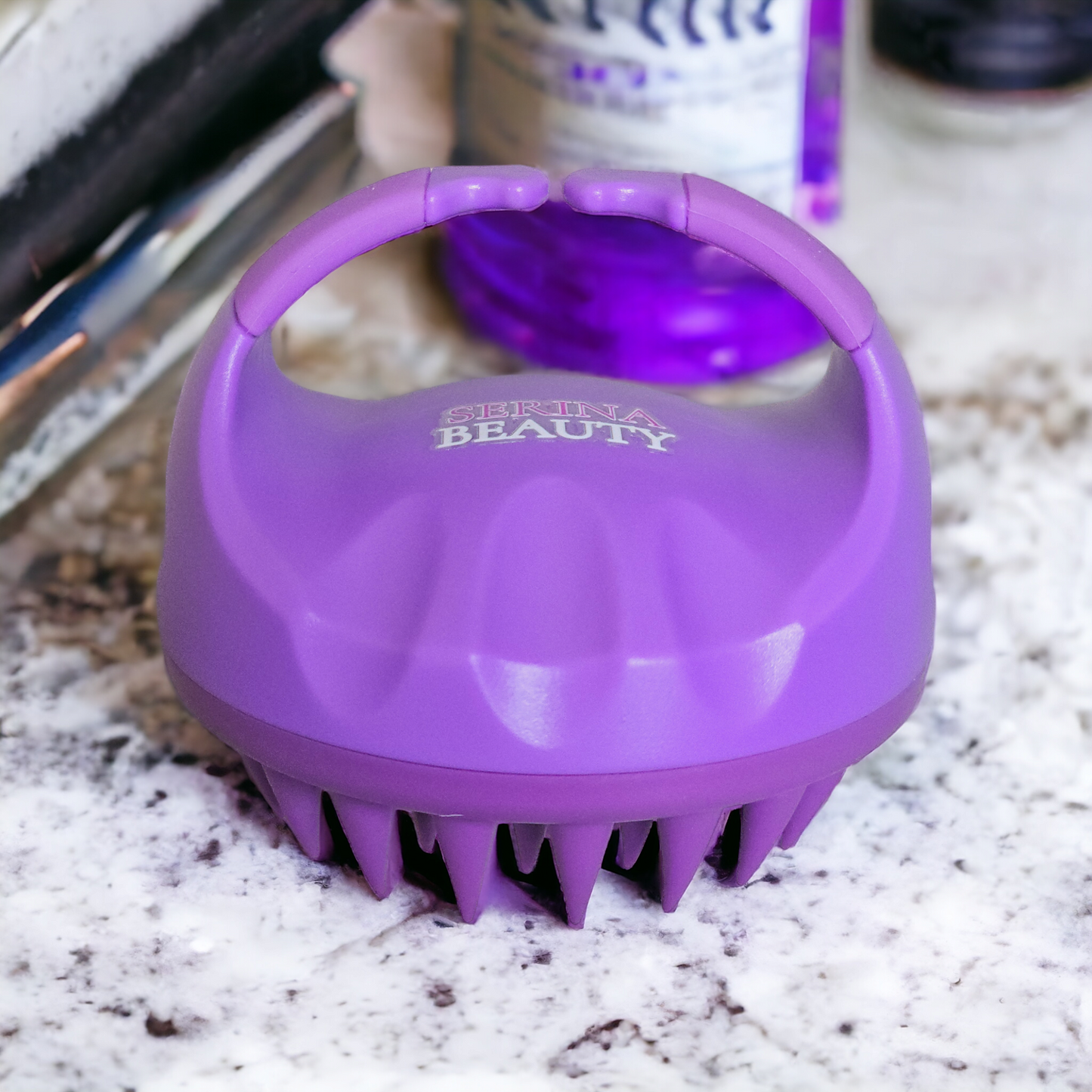 Serina Beauty Shampoo Brush Hair Scalp Massagers Silicone Wet Dry