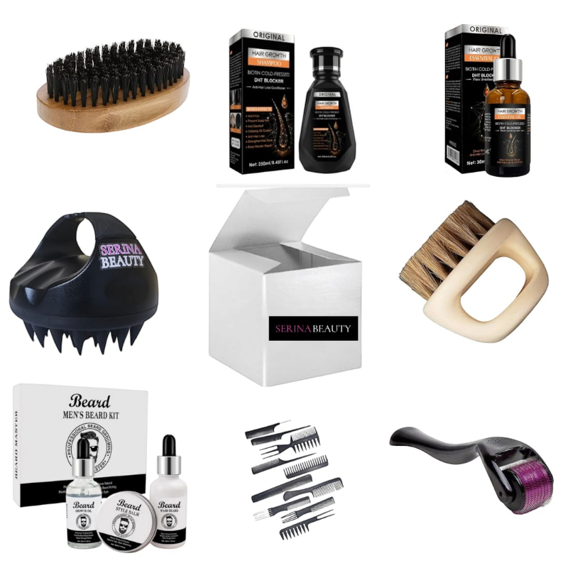 Beard Growth & Hair Care Kit for Men