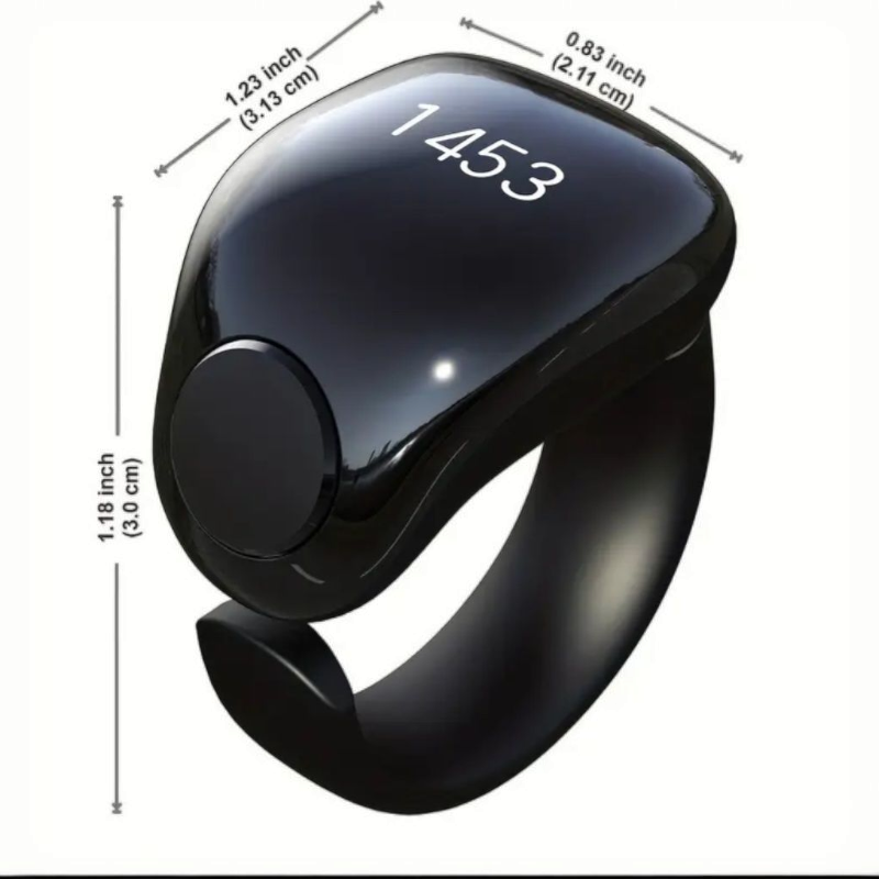 Prayer Digital Smart Zikr Ring Tasbih Counter with App Control