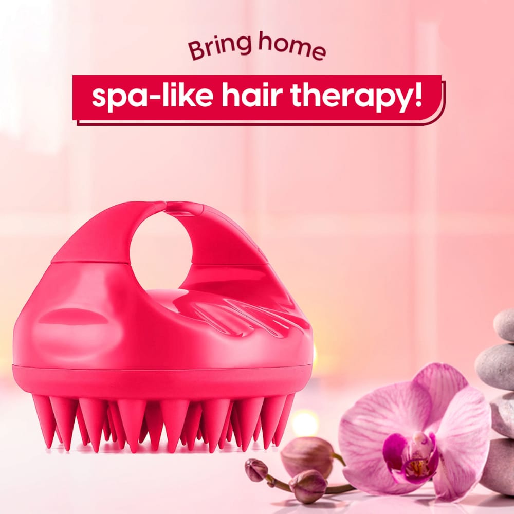 Serina Beauty Shampoo Brush Hair Scalp Massagers Silicone Wet Dry