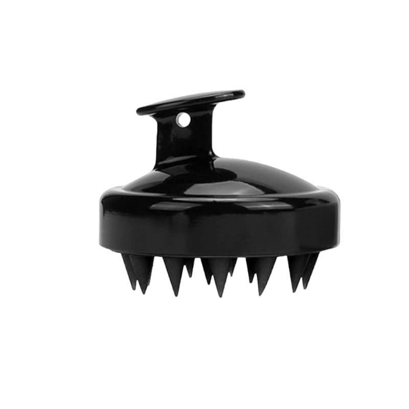 Serina Beauty Silicone Scalp Massager Shampoo Brush, Hair Scrubber with Soft Silicone Bristles, Scalp Scrubber/Exfoliator for Dandruff Removal, Wet Dry Scalp Brush for Hair Growth & Scalp Care,