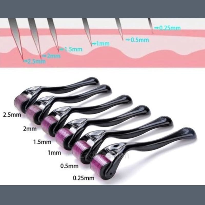 Derma Roller Microneedle Roller For Face, Roller for Beard, Microneedling Roller | For Women and Men | Micro Needle Roller For Face Scalp Derma Stamp