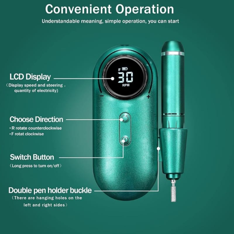 Portable Electric Nail File Drill