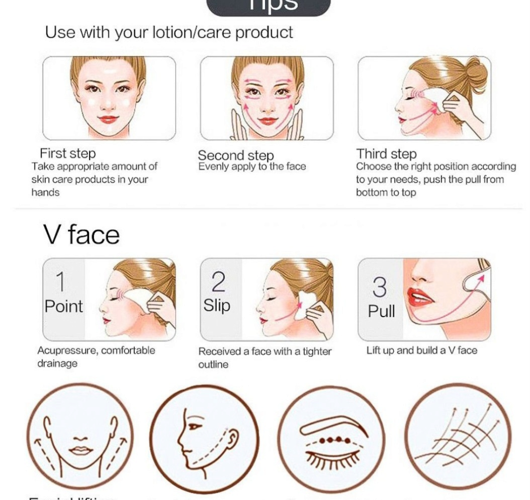 Jade Roller and Gua Sha for Face-3 in 1 Kit with Facial Massager Tool,100% Real Natural Jade Stone Anti Aging ,Face Beauty Set for Eye Anti-Wrinkle