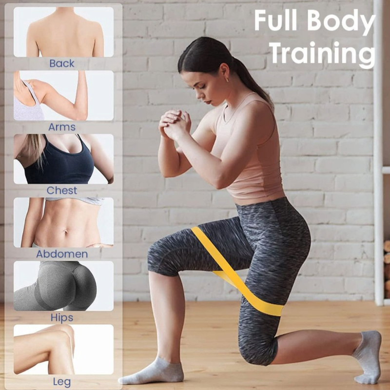 Resistance Band with Loop 5 Strength Set - Bright Colours