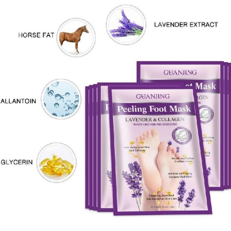 Lavender & Collagen Peeling Foot Mask - 2 IN 1 Set
