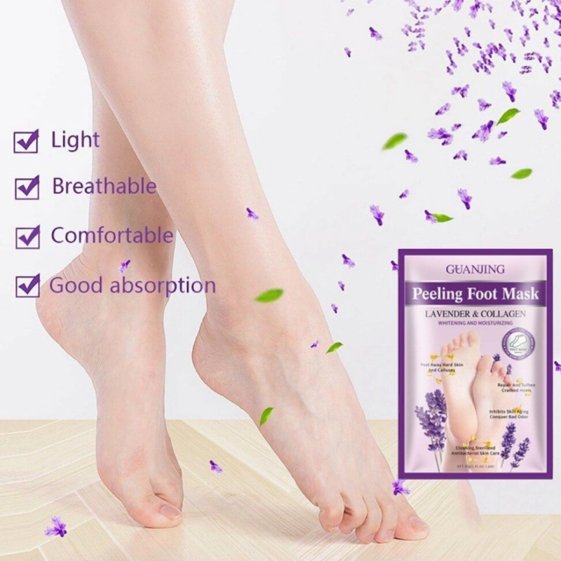 Lavender & Collagen Peeling Foot Mask - 2 IN 1 Set
